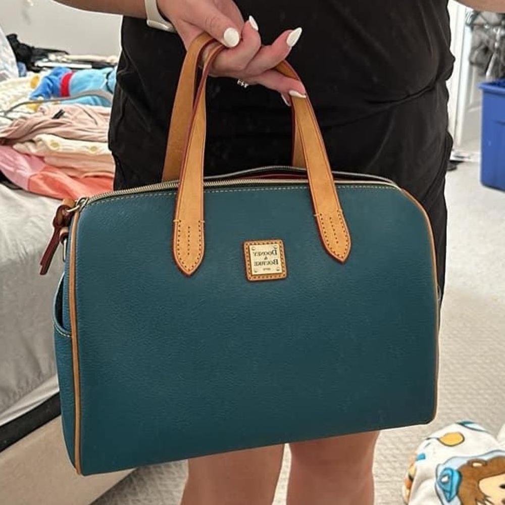 Dooney & Bourke Teal Olivia Satchel